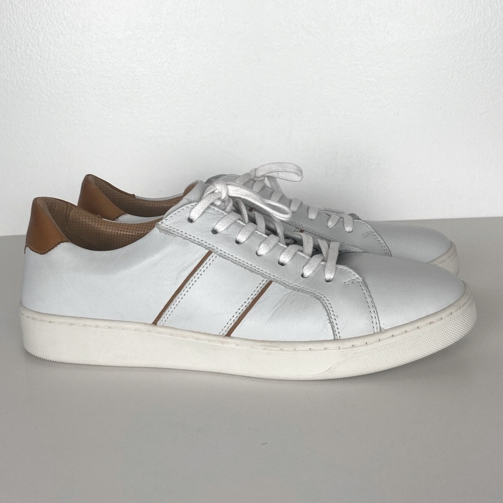 Flag Ltd Men's Leather‎ Oxfords Casual Sneakers Size 10 M Color White 131FL0009